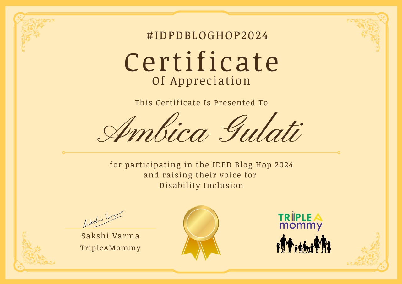 CERTIFICATE FOR #IDPD2024BLOGHOP BY SAKSHI VARMA, TRIPLEAMOMMY.COM