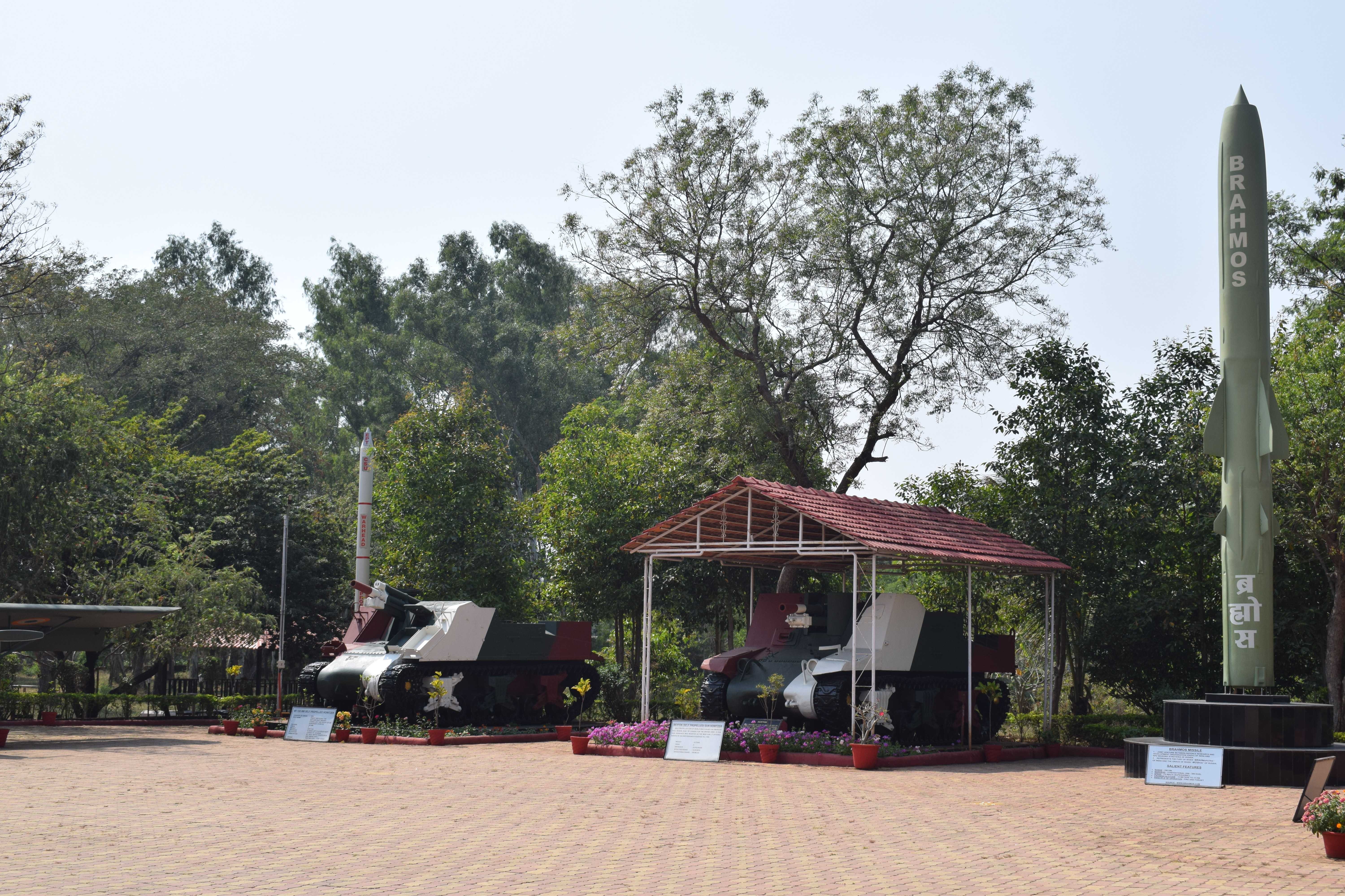 Modern weapons, Kumaramangalam Artillery Museum, Nashik, Maharashtra, India