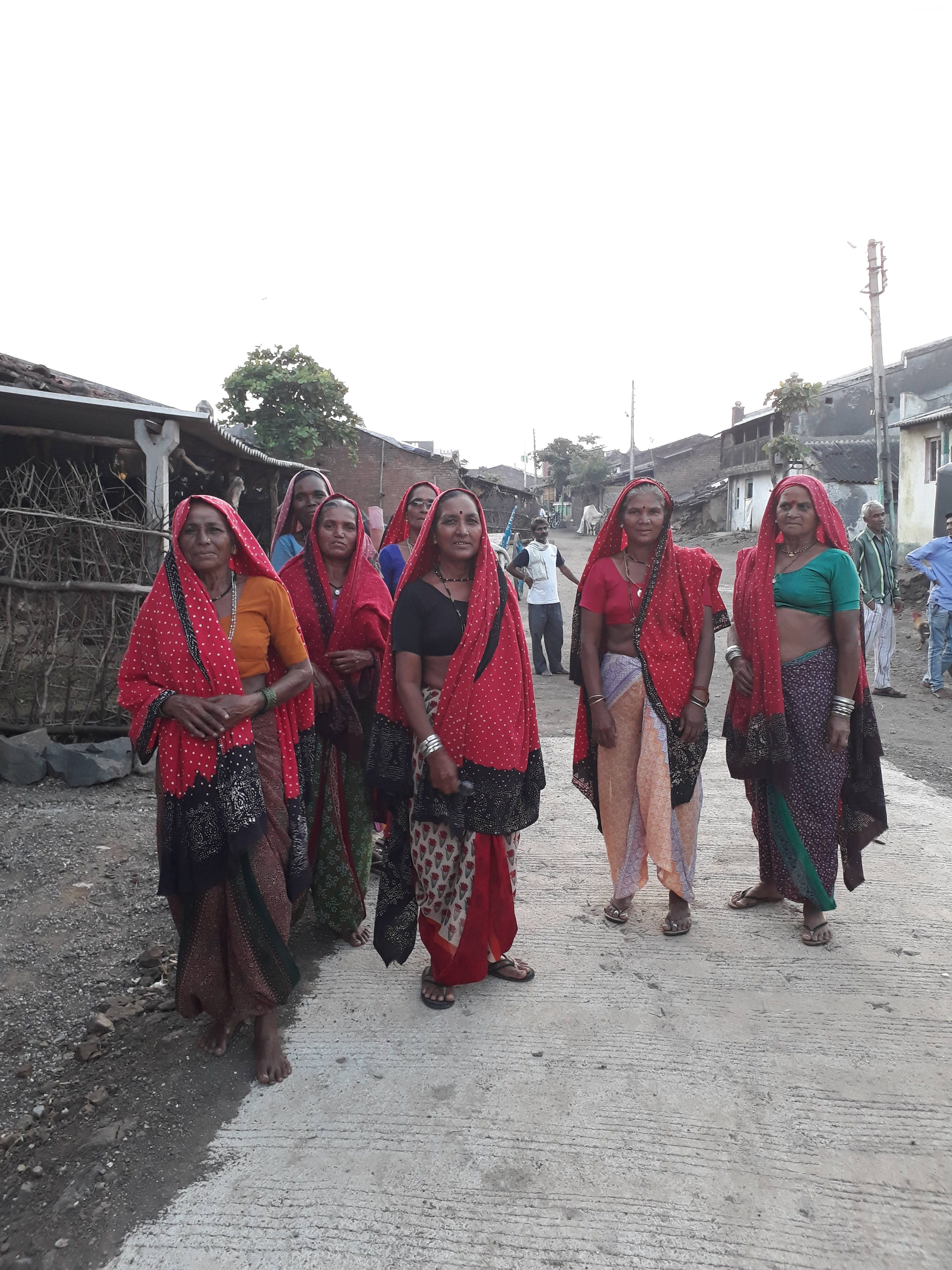 Tribal women in Nandurbar, Maharashtra, India