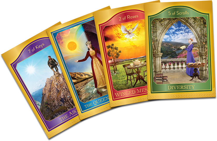 Akashic Tarot cards by Sharon Anne Klingler and Sandra Anne Taylor, Available on Amazon