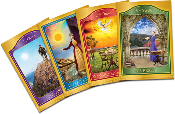 Akashic Tarot cards by Sharon Anne Klingler and Sandra Anne Taylor, Available on Amazon