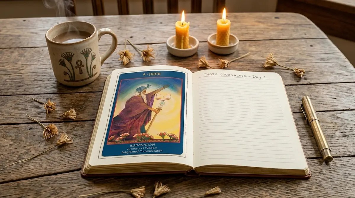 Journaling with oracle cards to enhance your intuition and clear blocks