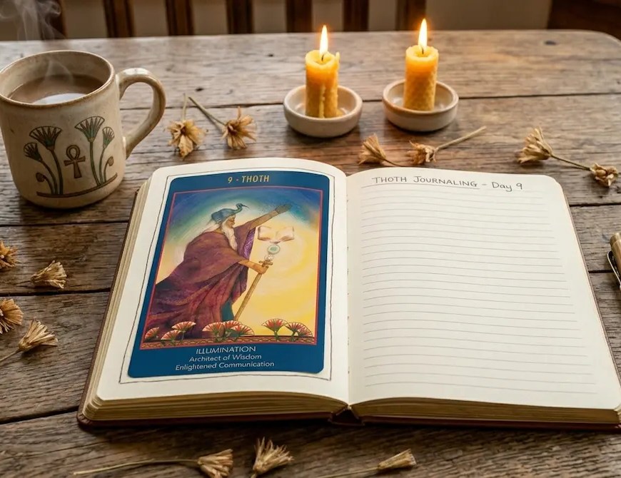 Journaling with oracle cards to enhance your intuition and clear blocks