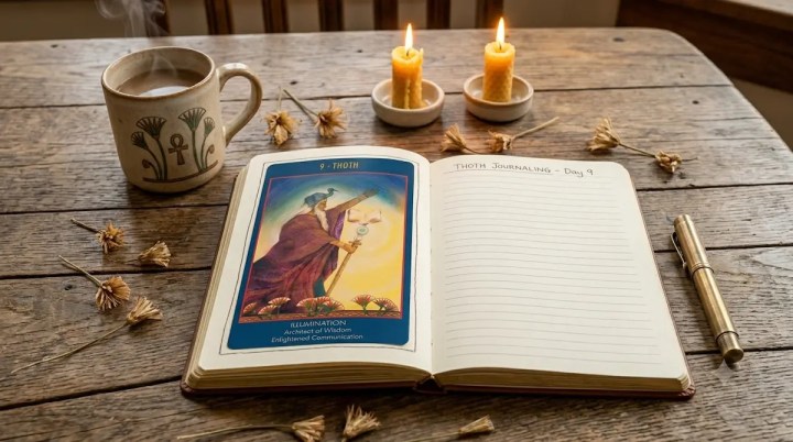 Journaling with oracle cards to enhance your intuition and clear blocks
