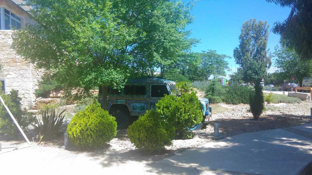 Old Jeep painted, Royal Automobile Museum, Jordan