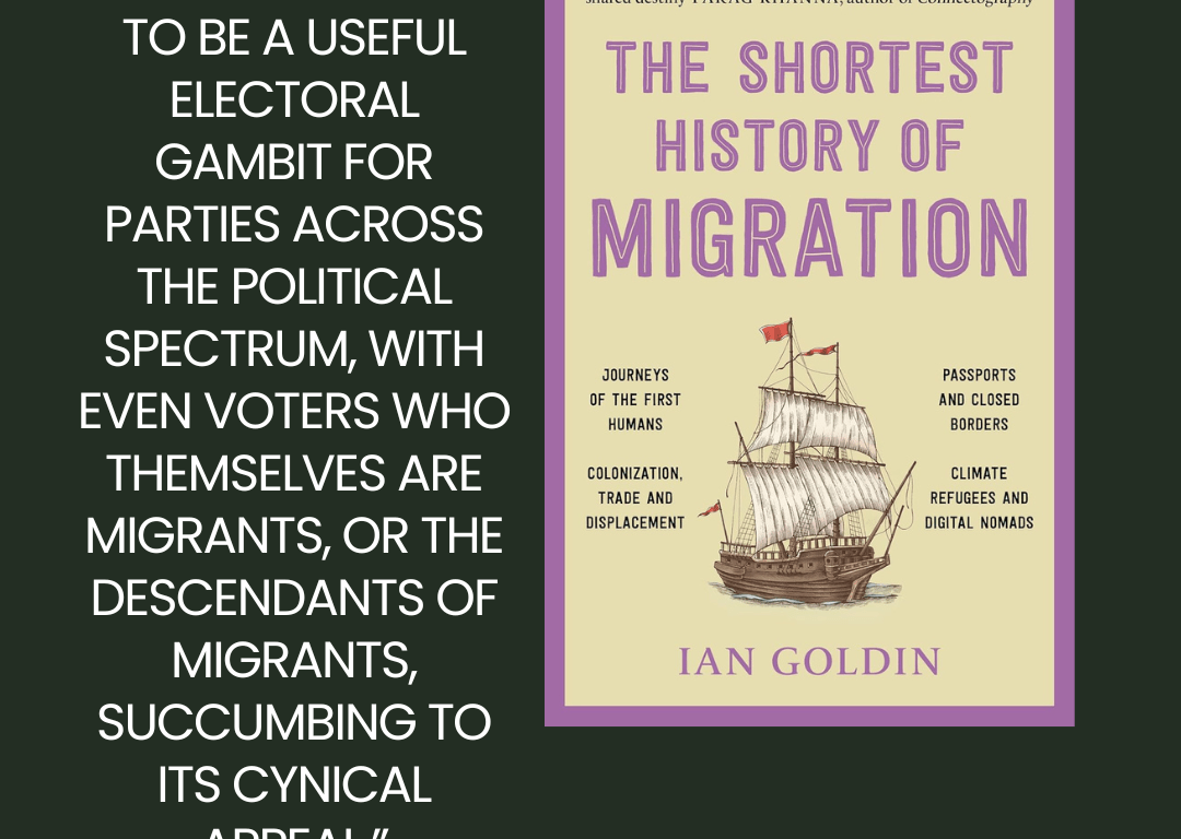 If you’re curious about how migration shapes our past, present, and future, Ian Goldin’s The Shortest History of Migration is a must-read.