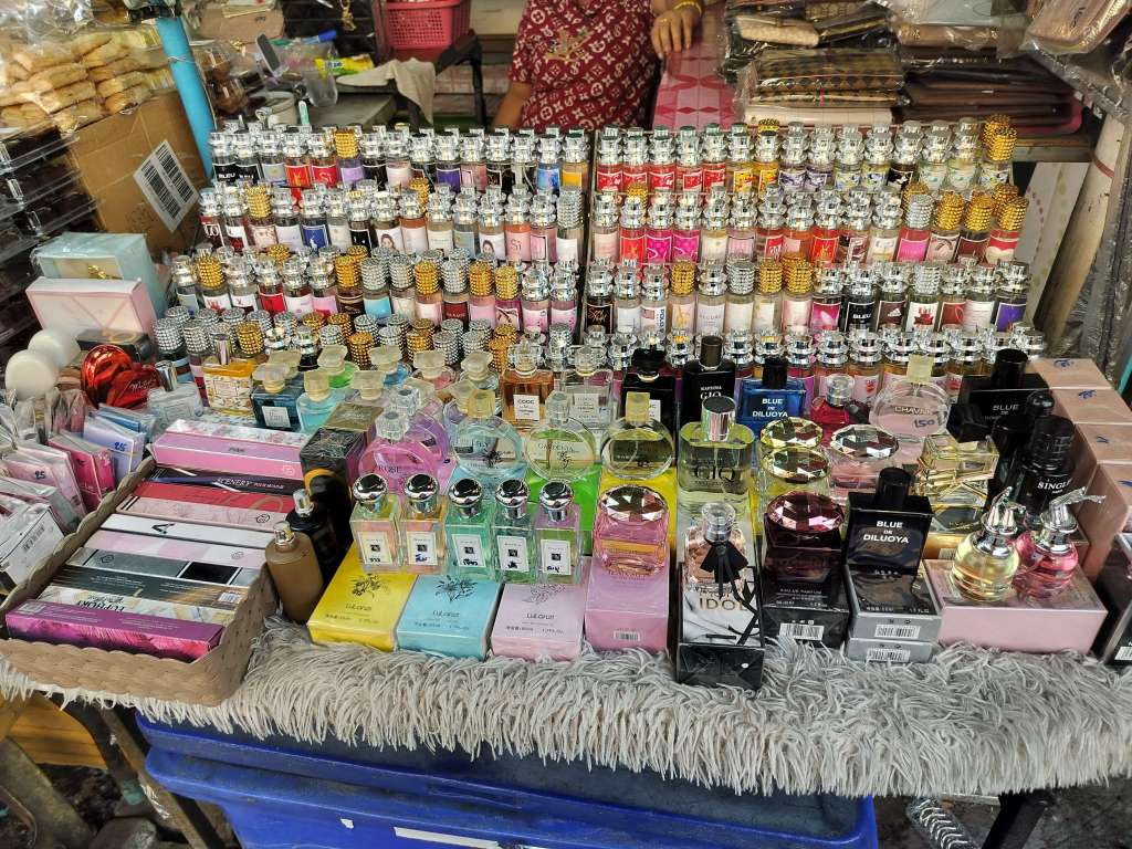 Shops at Chai Mongkhon market, Pattaya, Thailand