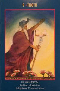 Thoth, the god of scribes, from The Anubis Oracle guide
