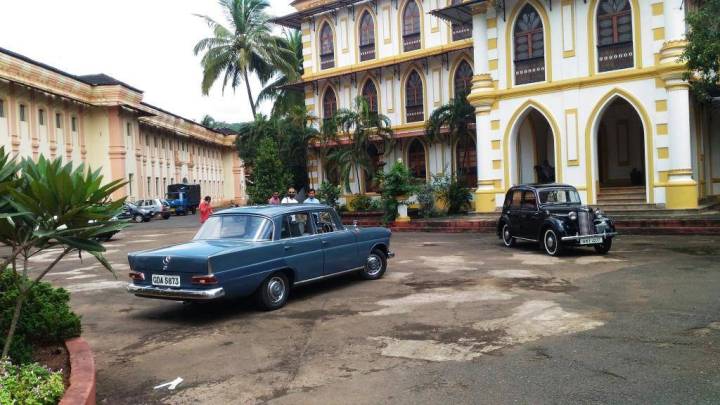 Jitendra Prabhu and his palace with his vintage cars, Goa Bike & Car Rally, India