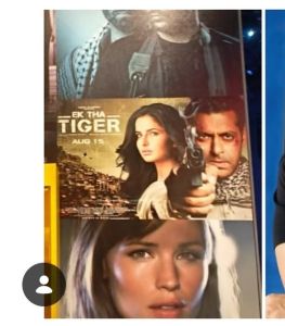 Ek Tha Tiger poster on the Wall of Fame, International Spy Museum, Washington DC, USA