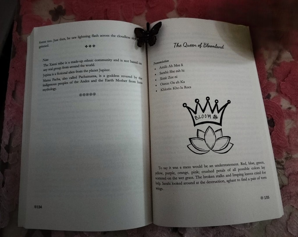 The Queen of Bloomland, a short story in the book Forests and Faeries by Srivalli Rekha - Indian Children's Fantasy Stories