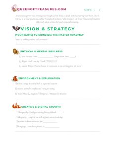 Use this Vision &Strategy template for your monthly or quarterly "Deep Dive" sessions.