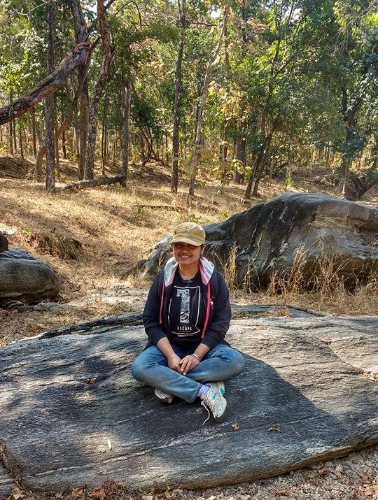 Mahua Bose enjoyed lunches and brunches on the forest ground, Tiger Census 2018, Pench Tiger Reserve, Madhya Pradesh, India