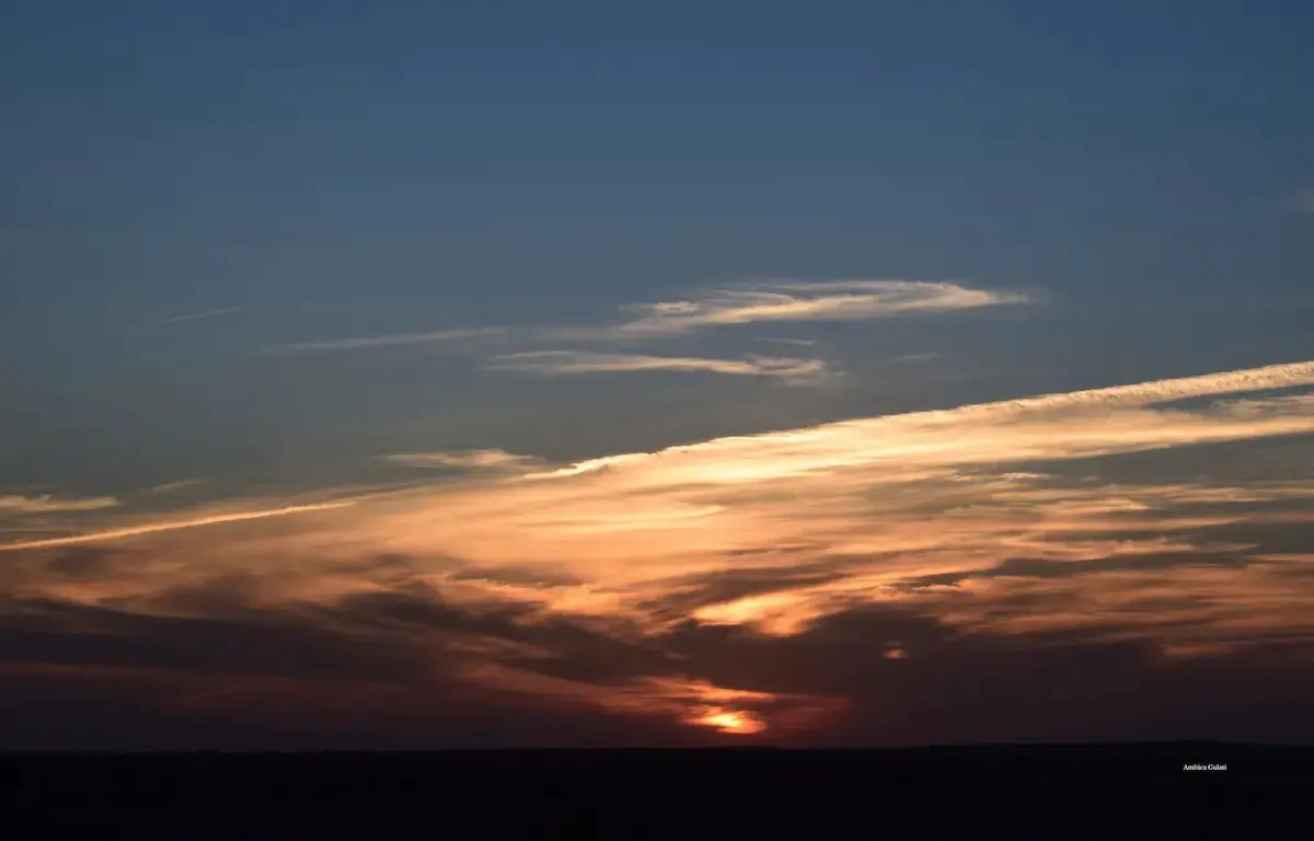 As the sun sets in Jaisalmer