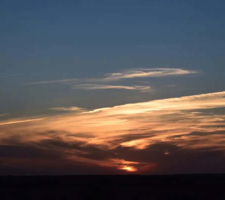 As the sun sets in Jaisalmer