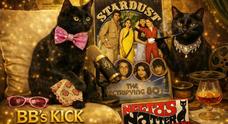 BB's Kick & Neeta's Natter from Stardust to digital hero image queen of treasures, generated by Gemini & Copilot