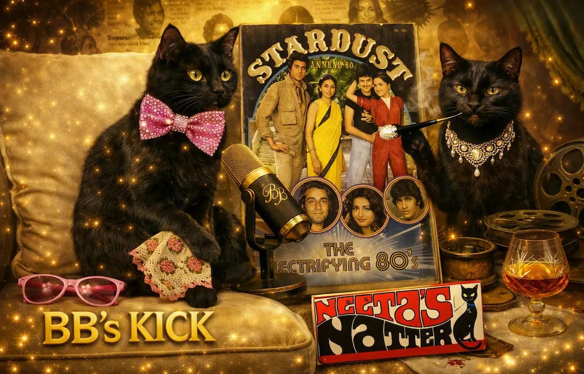 BB's Kick & Neeta's Natter from Stardust to digital hero image queen of treasures, generated by Gemini & Copilot