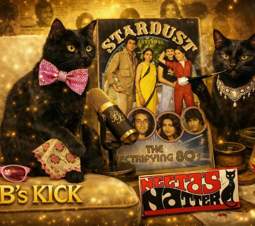 BB's Kick & Neeta's Natter from Stardust to digital hero image queen of treasures, generated by Gemini & Copilot