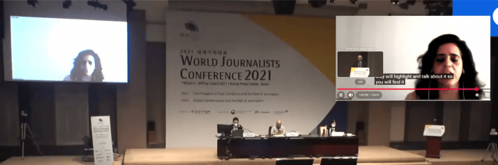 Ambica Gulati speaks on climate change in Indian media for the Global conference on Korean Journalists' Association